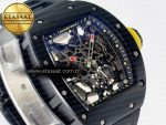 RM035-02 Black Ceramic SONIC Best Edition Skeleton Dial on Black Rubber Strap Clone RMUL1 - Görsel 5