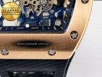 RM035-02 RG SONIC Best Edition Skeleton Dial on Black Rubber Strap Clone RMUL1 - Görsel 14