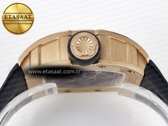 RM035-02 RG SONIC Best Edition Skeleton Dial on Black Rubber Strap Clone RMUL1 - Görsel 16