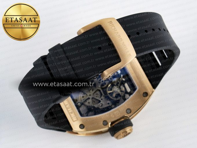 RM035-02 RG SONIC Best Edition Skeleton Dial on Black Rubber Strap Clone RMUL1 - Görsel 17