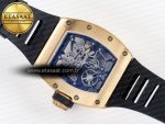 RM035-02 RG SONIC Best Edition Skeleton Dial on Black Rubber Strap Clone RMUL1 - Görsel 18