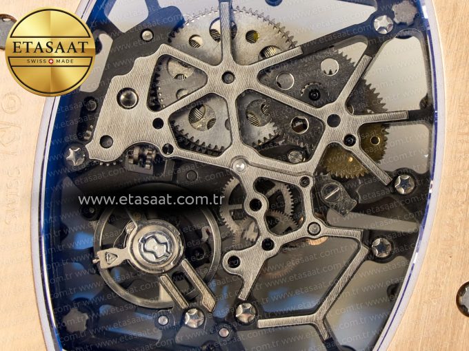 RM035-02 RG SONIC Best Edition Skeleton Dial on Black Rubber Strap Clone RMUL1 - Görsel 20