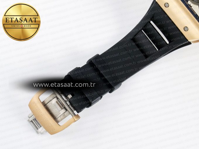 RM035-02 RG SONIC Best Edition Skeleton Dial on Black Rubber Strap Clone RMUL1 - Görsel 23