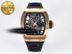 RM035-02 RG SONIC Best Edition Skeleton Dial on Black Rubber Strap Clone RMUL1 - Görsel 3