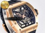 RM035-02 RG SONIC Best Edition Skeleton Dial on Black Rubber Strap Clone RMUL1 - Görsel 5