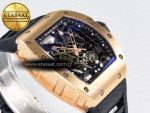 RM035-02 RG SONIC Best Edition Skeleton Dial on Black Rubber Strap Clone RMUL1 - Görsel 7
