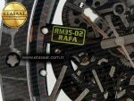 RM035 Carbon SONIC Best Edition Skeleton Dial on Black Rubber Strap Clone RMUL2 V2 - Görsel 12
