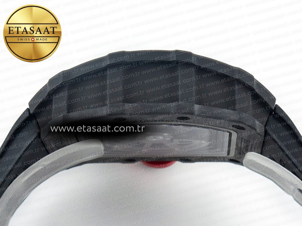 RM035 Carbon SONIC Best Edition Skeleton Dial on Black Rubber Strap Clone RMUL2 V2 - Görsel 15