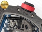 RM035 Carbon SONIC Best Edition Skeleton Dial on Black Rubber Strap Clone RMUL2 V2 - Görsel 20