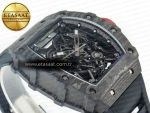 RM035 Carbon SONIC Best Edition Skeleton Dial on Black Rubber Strap Clone RMUL2 V2 - Görsel 7