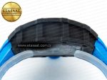 RM035 Carbon SONIC Best Edition Skeleton Dial on Blue Rubber Strap Clone RMUL2 V2 - Görsel 15