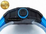 RM035 Carbon SONIC Best Edition Skeleton Dial on Blue Rubber Strap Clone RMUL2 V2 - Görsel 16