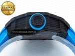 RM035 Carbon SONIC Best Edition Skeleton Dial on Blue Rubber Strap Clone RMUL2 V2 - Görsel 16