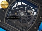RM035 Carbon SONIC Best Edition Skeleton Dial on Blue Rubber Strap Clone RMUL2 V2 - Görsel 19