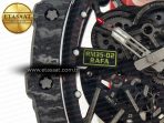 RM035 Carbon SONIC Best Edition Skeleton Dial on Red Rubber Strap Clone RMUL2 V2 - Görsel 12