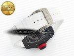 RM035 Carbon SONIC Best Edition Skeleton Dial on White Rubber Strap Clone RMUL2 V2 - Görsel 16