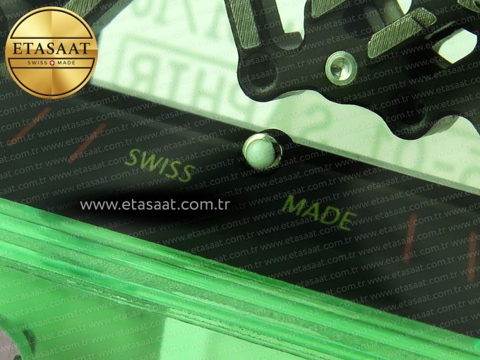 RM035 GREEN TRANSPARENT RMF BEST EDITION SKELETON DIAL ON TRANSLUCENT RUBBER STRAP CLONE RMUL2 - Görsel 11