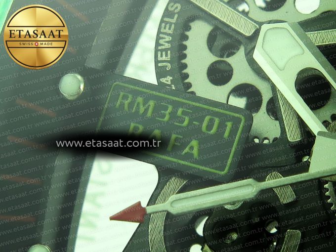RM035 GREEN TRANSPARENT RMF BEST EDITION SKELETON DIAL ON TRANSLUCENT RUBBER STRAP CLONE RMUL2 - Görsel 12