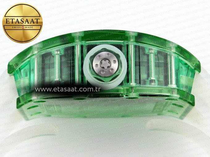 RM035 GREEN TRANSPARENT RMF BEST EDITION SKELETON DIAL ON TRANSLUCENT RUBBER STRAP CLONE RMUL2 - Görsel 13