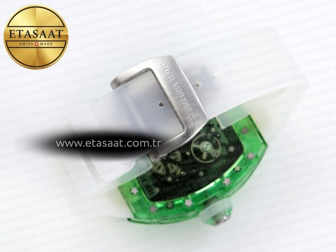 RM035 GREEN TRANSPARENT RMF BEST EDITION SKELETON DIAL ON TRANSLUCENT RUBBER STRAP CLONE RMUL2 - Görsel 15