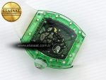 RM035 GREEN TRANSPARENT RMF BEST EDITION SKELETON DIAL ON TRANSLUCENT RUBBER STRAP CLONE RMUL2 - Görsel 16