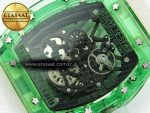 RM035 GREEN TRANSPARENT RMF BEST EDITION SKELETON DIAL ON TRANSLUCENT RUBBER STRAP CLONE RMUL2 - Görsel 17