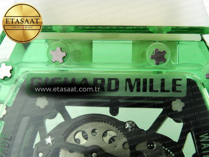RM035 GREEN TRANSPARENT RMF BEST EDITION SKELETON DIAL ON TRANSLUCENT RUBBER STRAP CLONE RMUL2 - Görsel 18