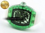 RM035 GREEN TRANSPARENT RMF BEST EDITION SKELETON DIAL ON TRANSLUCENT RUBBER STRAP CLONE RMUL2 - Görsel 7