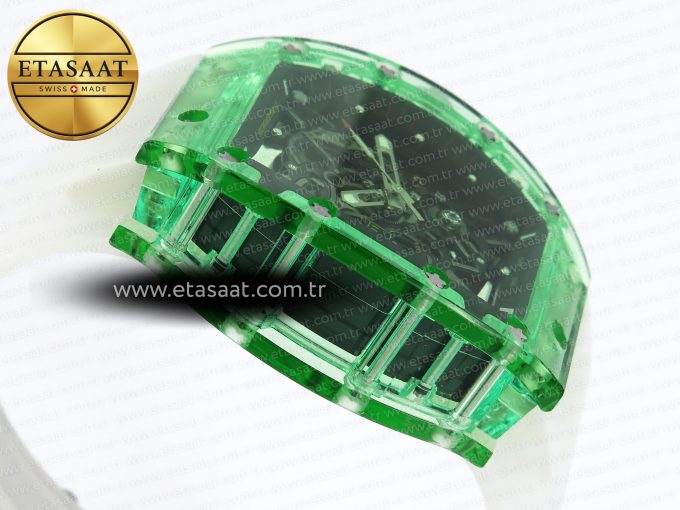 RM035 GREEN TRANSPARENT RMF BEST EDITION SKELETON DIAL ON TRANSLUCENT RUBBER STRAP CLONE RMUL2 - Görsel 9