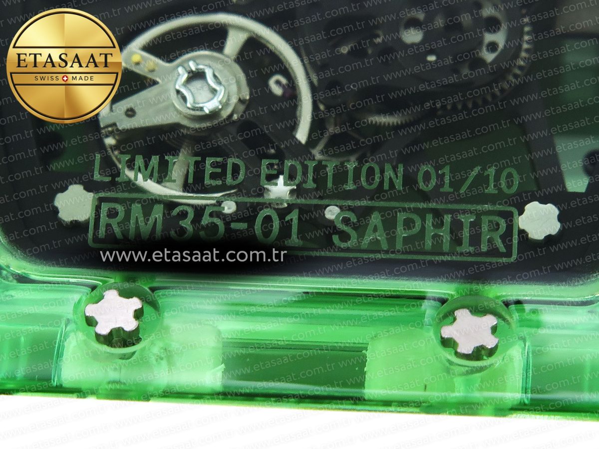 Richard Mille RM035 GREEN TRANSPARENT RMF - Görsel 14