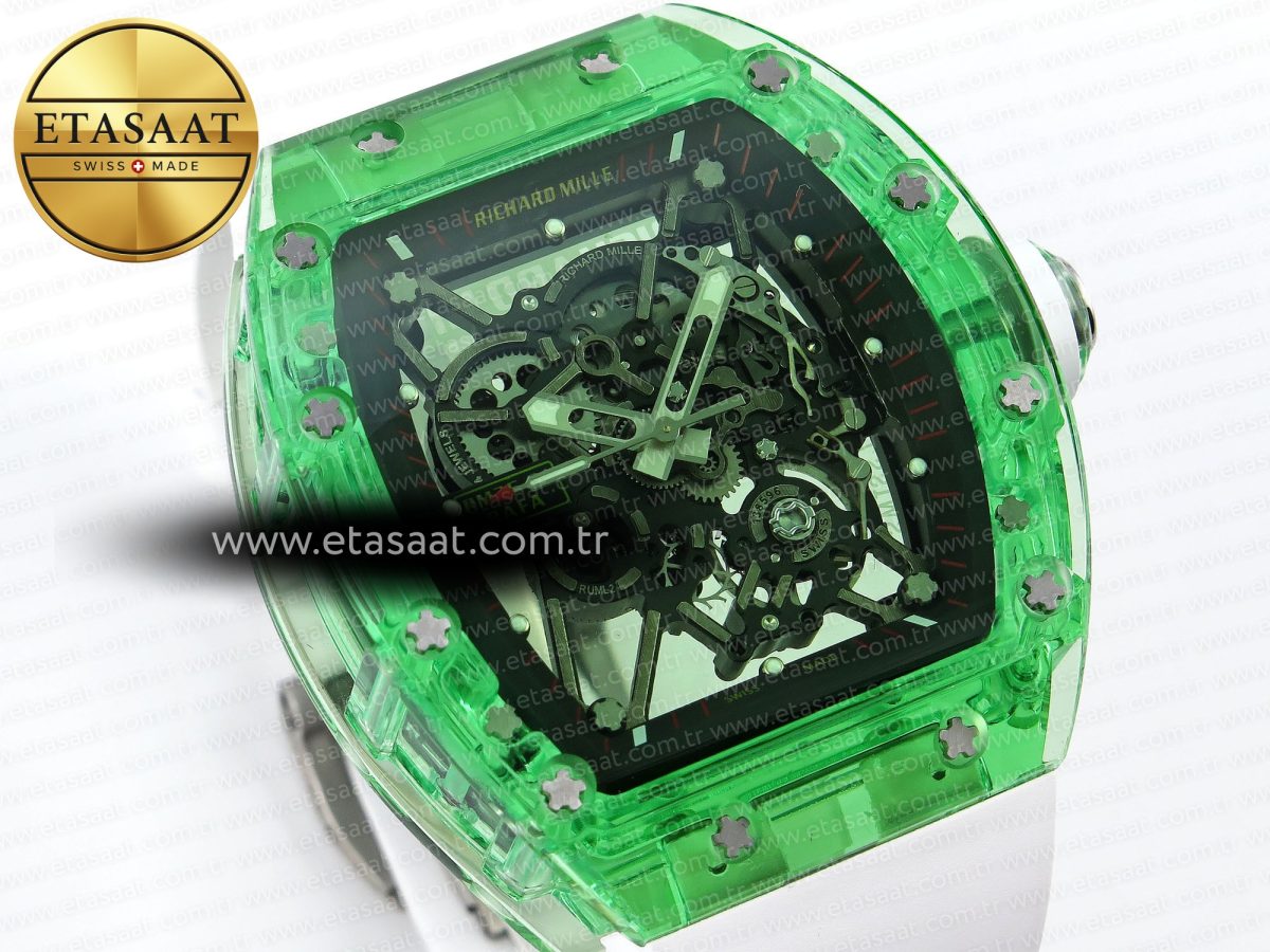 Richard Mille RM035 GREEN TRANSPARENT RMF - Görsel 5