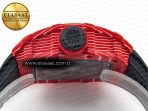 RM035 Red Carbon SONIC Best Edition Skeleton Dial on Black Rubber Strap Clone RMUL2 V2 - Görsel 15