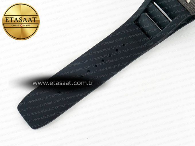 RM035 Red Carbon SONIC Best Edition Skeleton Dial on Black Rubber Strap Clone RMUL2 V2 - Görsel 21
