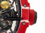 RM035 Red Carbon SONIC Best Edition Skeleton Dial on Red Rubber Strap Clone RMUL2 V2 - Görsel 13