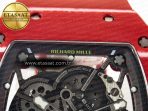 RM035 Red Carbon SONIC Best Edition Skeleton Dial on Red Rubber Strap Clone RMUL2 V2 - Görsel 14