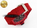 RM035 Red Carbon SONIC Best Edition Skeleton Dial on Red Rubber Strap Clone RMUL2 V2 - Görsel 17