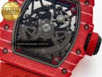 RM035 Red Carbon SONIC Best Edition Skeleton Dial on Red Rubber Strap Clone RMUL2 V2 - Görsel 19