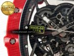 RM035 Red Carbon SONIC Best Edition Skeleton Dial on White Rubber Strap Clone RMUL2 V2 - Görsel 12