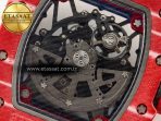 RM035 Red Carbon SONIC Best Edition Skeleton Dial on White Rubber Strap Clone RMUL2 V2 - Görsel 18