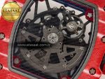 RM035 Red Carbon SONIC Best Edition Skeleton Dial on White Rubber Strap Clone RMUL2 V2 - Görsel 18