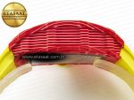 RM035 Red Carbon SONIC Best Edition Skeleton Dial on Yellow Rubber Strap Clone RMUL2 V2 - Görsel 15