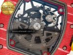 RM035 Red Carbon SONIC Best Edition Skeleton Dial on Yellow Rubber Strap Clone RMUL2 V2 - Görsel 19