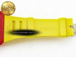RM035 Red Carbon SONIC Best Edition Skeleton Dial on Yellow Rubber Strap Clone RMUL2 V2 - Görsel 24