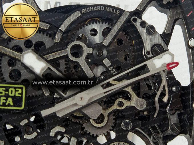 RM035 TRANSPARENT SONIC Best Edition Skeleton Dial on White Rubber Strap Clone RMUL2 V2 - Görsel 15