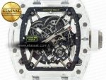 RM035 TRANSPARENT SONIC Best Edition Skeleton Dial on White Rubber Strap Clone RMUL2 V2 - Görsel 4