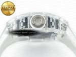 RM035 TRANSPARENT SONIC Best Edition Skeleton Dial on White Rubber Strap Clone RMUL2 V2 - Görsel 9