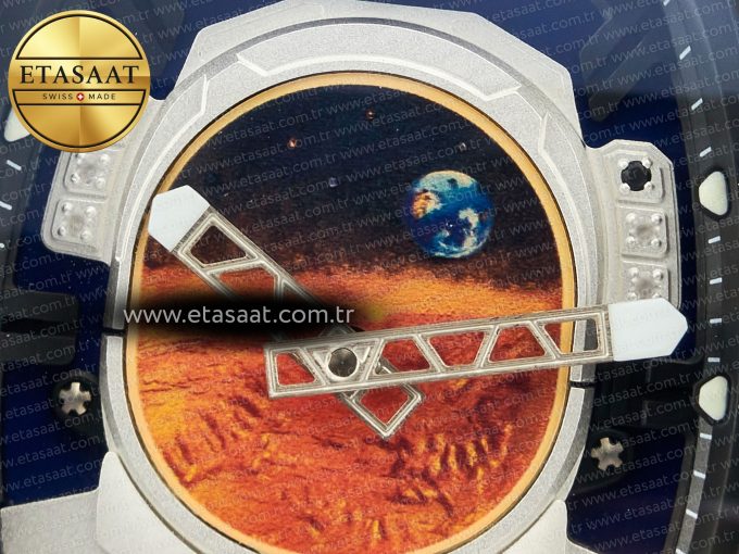 RM052-05 Brown Ceramic Bezel Carbon Case YSF Best Edition Skeleton Dial on Orange Rubber Strap Tourbillon - Görsel 10