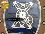 RM052-05 Brown Ceramic Bezel Carbon Case YSF Best Edition Skeleton Dial on Orange Rubber Strap Tourbillon - Görsel 12