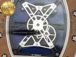 RM052-05 Brown Ceramic Bezel Carbon Case YSF Best Edition Skeleton Dial on Orange Rubber Strap Tourbillon - Görsel 12