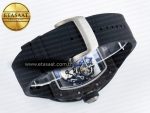 RM055 NTPT UOKF 1:1 Best Edition Black Inner Bezel Black Crown on Black Rubber Strap RMUL2 Super Clone - Görsel 16